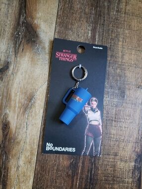 Netflix Stranger Things WSQK 94.5 FM Tumbler Keyring